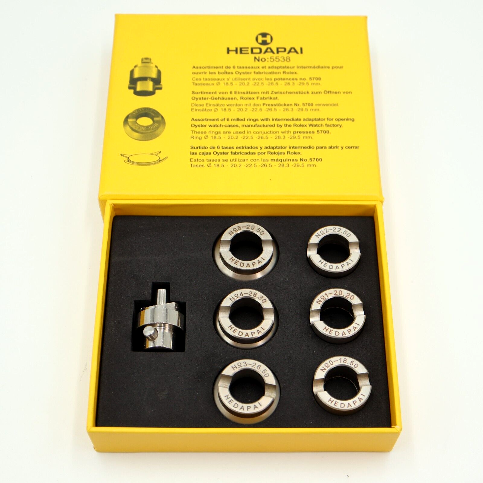 Hedapai No 5538 Watchmakers Waterproof  Grooved Watch Case Opener Rolex Oyster